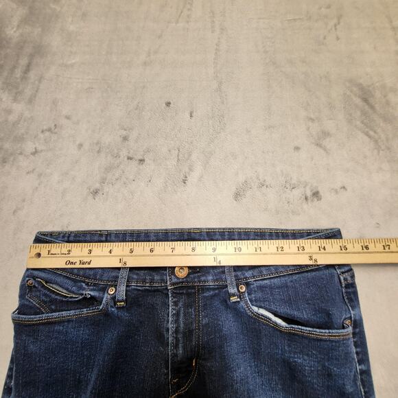 Levi's Jeans Womens 31 Blue Demi Curve Stretch Slim Straight W31 L32 Denim - Picture 9 of 11